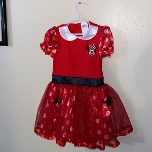 Red mickey mouse dress for toddler